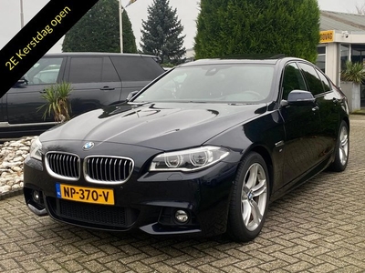 BMW 5 Serie 520D Sedan High Exe Sport 2016 Zwart M-Pakket