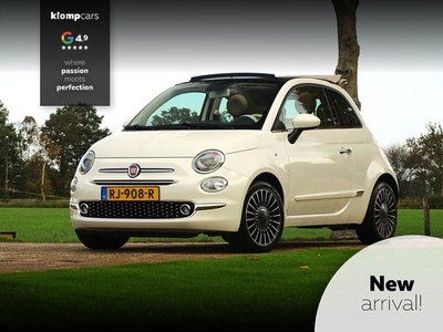 Fiat 500C 0.9 TwinAir Autom Leer Carplay Parelmoer!