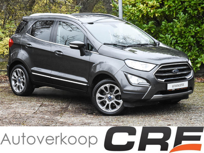 Ford EcoSport 1.0 EcoBoost Titanium Automaat / camera / zwart leer / stoelvewarming / cruise control / F1 schakeling LM-velgen / 2x USB