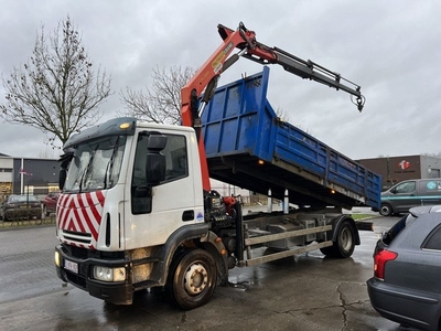 Iveco EuroCargo 120 220 4X2 + PALFINGER PK10501 + TIPPER -