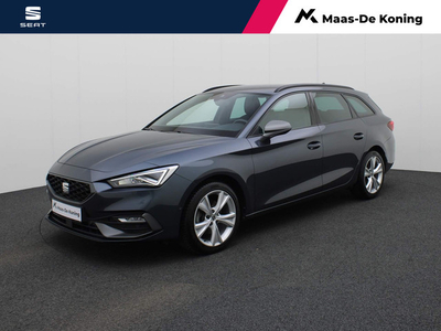 SEAT Leon Sportstourer 1.5eTSI/150PK FR DSG · Navigatie · Parkeersensoren + camera · Leder/Alcantara