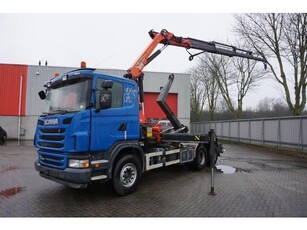 Scania G360 / ENGINE RUNNING / FULL STEEL / HOOK+CRANE