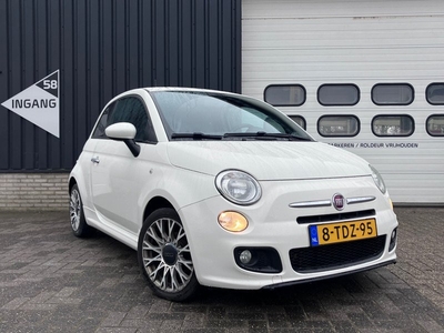 Fiat 500 0.9 TwinAir 500S/leer/alcantara/zwarte hemel/lm vlegen/airco