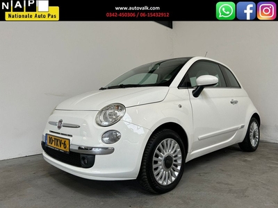 Fiat 500 1.2 Lounge. Panoramadak. Airco. Elek. Pakket. APK 11-2024!