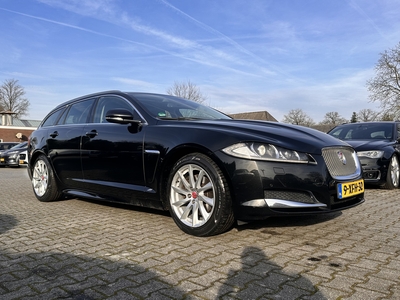 JAGUAR XF-SERIE Sportbrake 2.2D Aut. *VOLLEDER | NAVI-FULLMAP | BI-XENON | KEYLESS | CAMERA | ECC | PDC | CRUISE | COMFORT-SEATS | 18