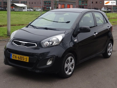 Kia Picanto 1.0 CVVT Airco ZWART M2012 ZUINIG/APK