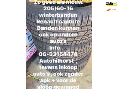 Renault Captur 0.9 LET OP!! NIEUWE WINTERBANDEN 205/60 R 16