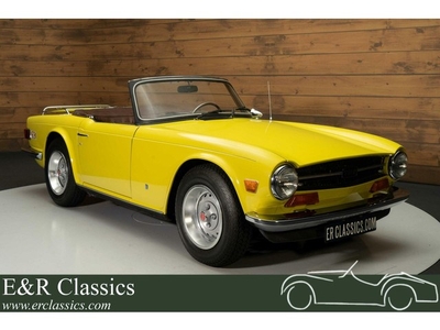 Triumph TR6 Originele airco Inca Yellow 1974