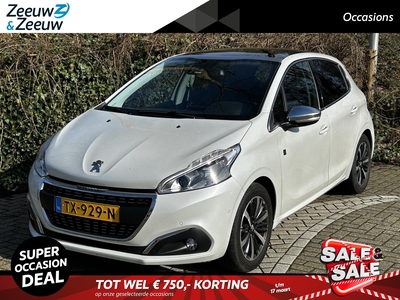 PEUGEOT 208 1.2 PureTech Tech Edition Panoramadak , navi , climate , stoelverwarming , leder , cruise , camera , parkeersensoren.