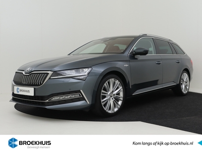 SKODA SUPERB Combi 1.4 TSI iV Laurin & Klement PHEV 218pk | Adaptief cruise control | Navigatie | Dodehoekdetectie | Sound systeem | LED koplampen | Lederbekleding | DAB radio | Keyless | Privacy glass | 19