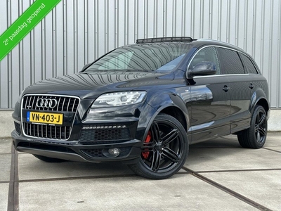 Audi Q7 3.0 TDI Quattro 2x S-Line Facelift - Pano - Grijs Kenteken - Bosé - Leder - Trekhaak.