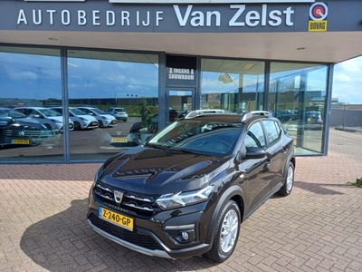 Dacia SANDERO Stepway 1.0 TCe 90 Comfort Automaat, Airco(automatisch), Carplay/Android auto, Navigatie, Cruise control, Dodehoek sensor, Regensensor, Zeer nette auto, Fabrieksgarantie, BOVAG