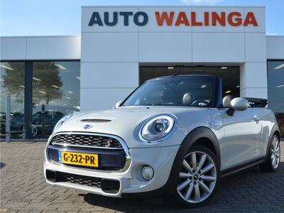 MINI MINI Cabrio 2.0 Cooper S Cabriolet Automaat Dealeronderhouden! Chili Led Lampen Sportstoelen Leer Alcantara Wit Metallic !!