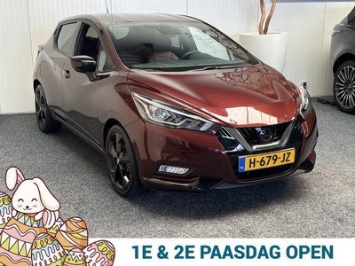 Nissan Micra 1.0 IG-T N-Style LEDER NAVIGATIE CRUISE CONTROL CLIMATE CONTROL APPLE CARPLAY/ANDROID STOELVERWARMING KEYLESS GO ZEER MOOI !! LOCATIE 1001