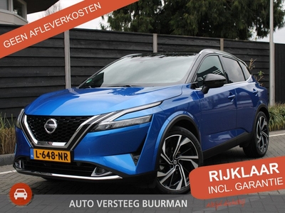 Nissan QASHQAI 1.3 MHEV 158PK Xtronic Automaat Tekna Plus Leder, Panoramadak, 360 Camera, Trekhaak, BOSE Audio, 20 Inch Lichtmetalenvelgen