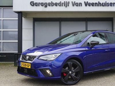 SEAT Ibiza 1.0 TSI 116pk DSG 5Drs FR Black Edition Pano.Dak Virtual Cockpit Beats Keyless 18inch LM 35526km! *Mystery Blue*