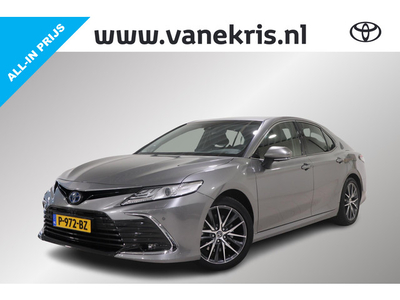 Toyota Camry 2.5 Hybrid Premium | BSM, NAVI, Zwart vol leder, JBL, Sensoren, Direct Leverbaar