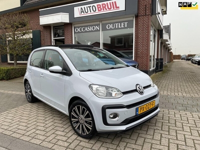 Volkswagen Up! 1.0 TSI BMT high up! Mica Grijs / Schuifdak/ Airco/Cruise/2e set Velgen