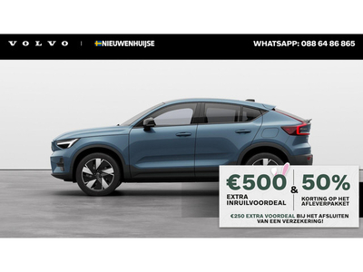 Volvo C40 Recharge Extended Range Plus | Trekhaak | Panoramadak | Dodehoekdetectie | Achteruitrijcamera | Elektr. achterklep | Apple carplay |