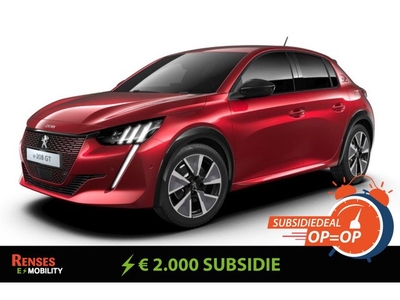 Peugeot e-208 EV GT 350 50 kWh - €2.000 milieusubsidie