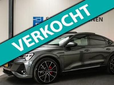 Audi e-tron Sportback 55 Quattro S Edition Pro Line S S-Line 408pk! 8%|1e|NL|DLR|Panoramadak|Virtual Cockpit|Luchtvering|B&O|Black