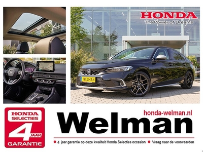 Honda Civic 2.0i e:HEV ADVANCE - PANORAMADAK - LEDER -