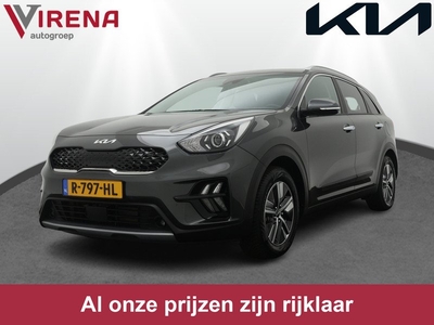 Kia Niro 1.6 GDi Hybrid Tech Edition - Stoel en stuurwiel verwarming - Schuifkantel dak - Trekhaak - Apple CarPlay / Android Auto - All season banden - Fabrieksgarantie tot 09-2029