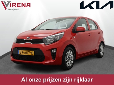 Kia Picanto 1.0 CVVT ComfortPlusLine Navigator - Navigatie - Camera - Airco - Licht metalen velgen - Fabrieksgarantie tot 06-2025