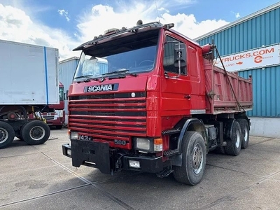 Scania R143-420 V8 6x4 FULL STEEL MEILLER KIPPER (MANUAL