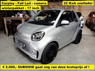 Smart Fortwo cabrio EQ Comfort PLUS winterpakket - Carplay