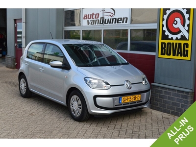 Volkswagen up! 1.0 move up! BlueMotion Automaat O.a: Automaat, Airco, Cruise, Navi, PDC, Lane assist, Nette staat, Rijklaar! All-in prijs!