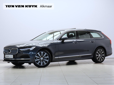 Volvo V90 T6 AWD Recharge Inscription / Long range / Trekhaak / 360 camera / Stoelventilatie / Stoel+stuur+achterbankverwarming / BLIS / Pan. dak