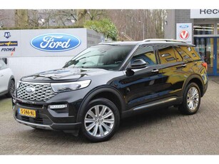 Ford Explorer Platinum 3.0 V6 EcoBoost PHEV 457pk Automaat, Trekhaak, Fabrieksgarantie 2-2027 of 80.000km!