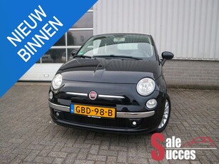 Fiat 500 C 1.2 Lounge zwart/beige combinatie