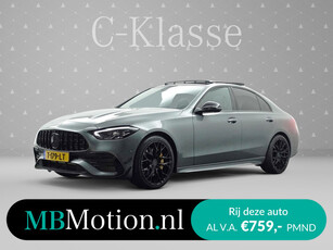 Mercedes-Benz C-Klasse 180 AMG Performance Aut- Panodak I Laser Led I Sfeerverlichting I Concavers I Aero Kit I Spoor Assist