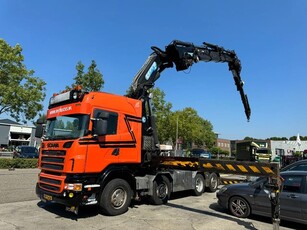 Scania R560 V8 8X2 + EFFER CRANE 1550 6S + FLYJIP 6XHYDR +