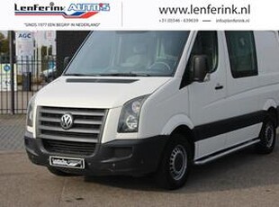 Volkswagen CRAFTER 2.5 TDI 136 pk Dubbel Cabine L1 Airco, Trekhaak Cruise Control, Sidebars, Youngtimer, 6-Zits