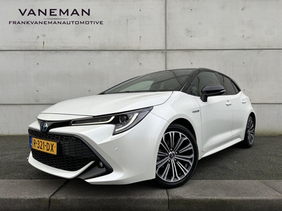 TOYOTA COROLLA 1.8 Hybrid Bi Tone Automaat | Camera | Navi | 17” Velgen | Stuur-/stoelverwarming | Clima | Key-Less | PDC | Cruise | LED |