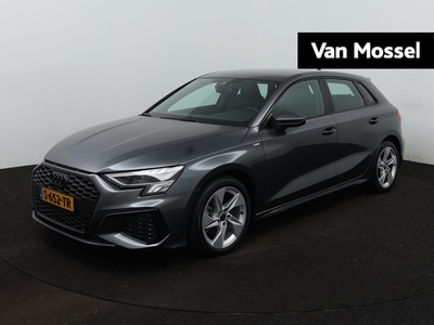 AUDI A3 Sportback 35 TFSI S edition | Automaat | Navigatie | Half-Leder | Cruise Controle | Airco | 17 Inch Velgen | S-line | Zwarte Logo's | Stoelverwarming | Parkeersensoren Achter | Fabriek garantie tot 11-04-2027 |