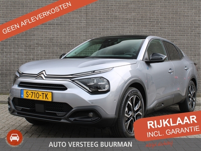 CITROEN C4 X Ë-C4 Shine Automaat € 27.900,- na subsidie! 3 Fase, Keyless Entry, Head-Up display, Stoelverwarming, Stuurverwarming, Lederen bekleding, Panoramisch schuif-kanteldak, Draadloze telefoonlader, Hifi Audio .