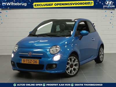 FIAT 500 C 0.9 TwinAir Turbo 500S CABRIOLET | AIRCO | SPORTPAKKET | LEUKE AUTO! | EXCLUSIEF OPENINGSVOORDEEL!