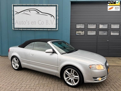 Audi A4 Cabriolet 1.8 Turbo Pro Line Leder Clima Cruise Pdc Nw Kap Afn trekhaak NL kent 2007 Boekjes NAP Apk 03-2025