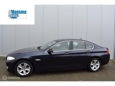 BMW 520i AUT. High Exe 2013 Blauw Navi Leder Memory Xenon