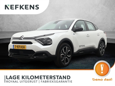 CITROEN C4 X Ë-C4 Feel Pack 50 kWh 136pk Automaat | DEMO | Navigatie | 3-fase laden | Achteruitrijcamera | Elektrische Achterklep | Climate Control | Cruise Control | Parkeersensoren | Winterpakket | Apple Carplay | Bluetooth | DAB+ radio | 18