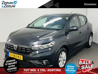 DACIA SANDERO 1.0 TCe 90 Comfort Airco parkeersensoren apple carplay android auto cruise controle nieuwste model fabrieksgarantie