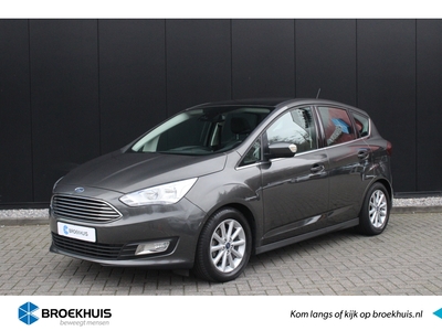 FORD C-MAX 1.0 125pk Titanium | ELEKTR. KLEP | TREKHAAK | PANORAMA DAK | 100% ONDERHOUDEN!