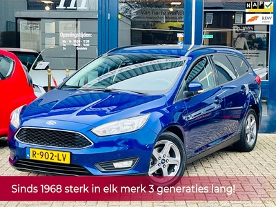 FORD FOCUS Wagon 1.0 Titanium 125PK AUTOMAAT! Navi l Cruise l Stoel-stuurverwarming l Trekhaak l LED l PDC! TOPSTAAT l Dealer OH!