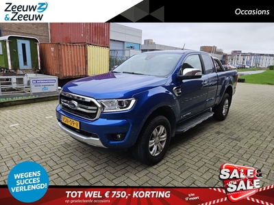 FORD RANGER 2.0 EcoBlue Limited Super Cab | Marge - auto | Prijs = incl. | Nieuwstaat