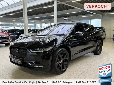 Jaguar I-PACE EV400 First Edition 90 kWh NL AUTO / ADAPTIVE CRUISE / LANE ASSIST / LUCHTVERING / 360 CAMERA / STOELVERWARMING&STOELVENTILATIE / PANORAMA-DAK / MERIDIAN AUDIO / AUTOM. VERSTELBARE STOELEN MET GEHEUGEN / APPLE CARPLAY&ANDROID AUTO / VOL-LEDE