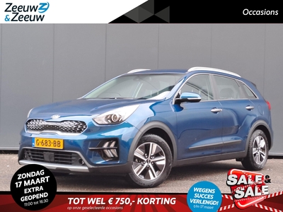 KIA NIRO 1.6 GDi Hybrid DynamicLine 1e Eigenaar | Dealer onderhouden | Navi | Bluetooth | Camera | Climate & (adaptieve) cruise control | DAB radio | Metallic lak | Vierseizoenen banden | Fabrieksgarantie t/m 21-8-2026 | NAP